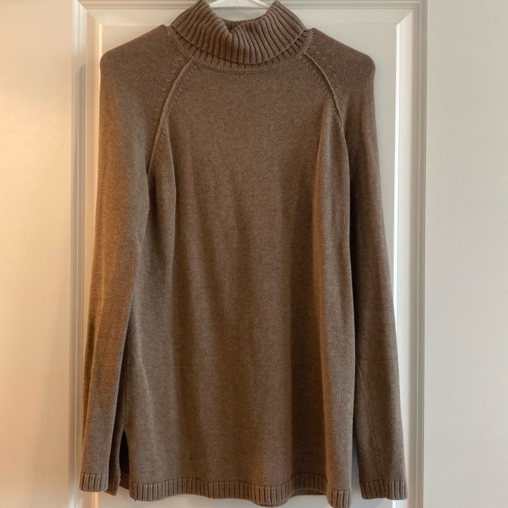 Jeanne Pierre Cotton Turtleneck Sweater